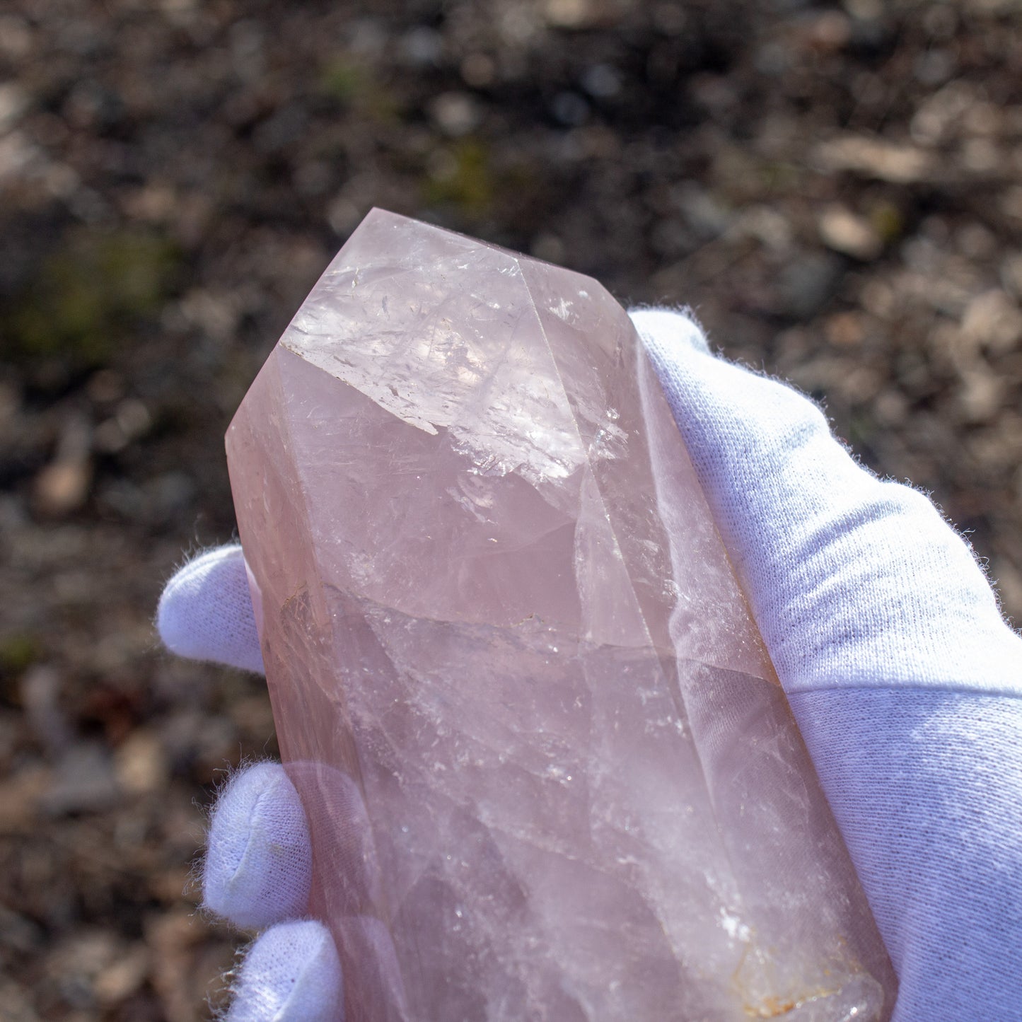 Rose Quartz Tower - Large Piece