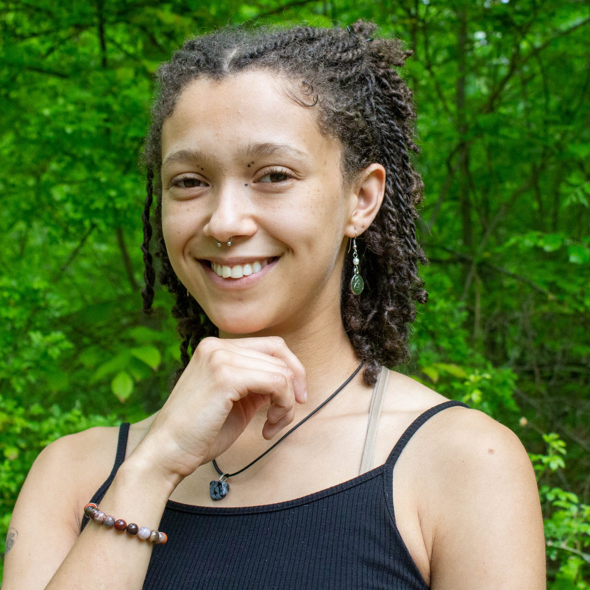 fossil coral polished petrified wood stretch elastic bracelet