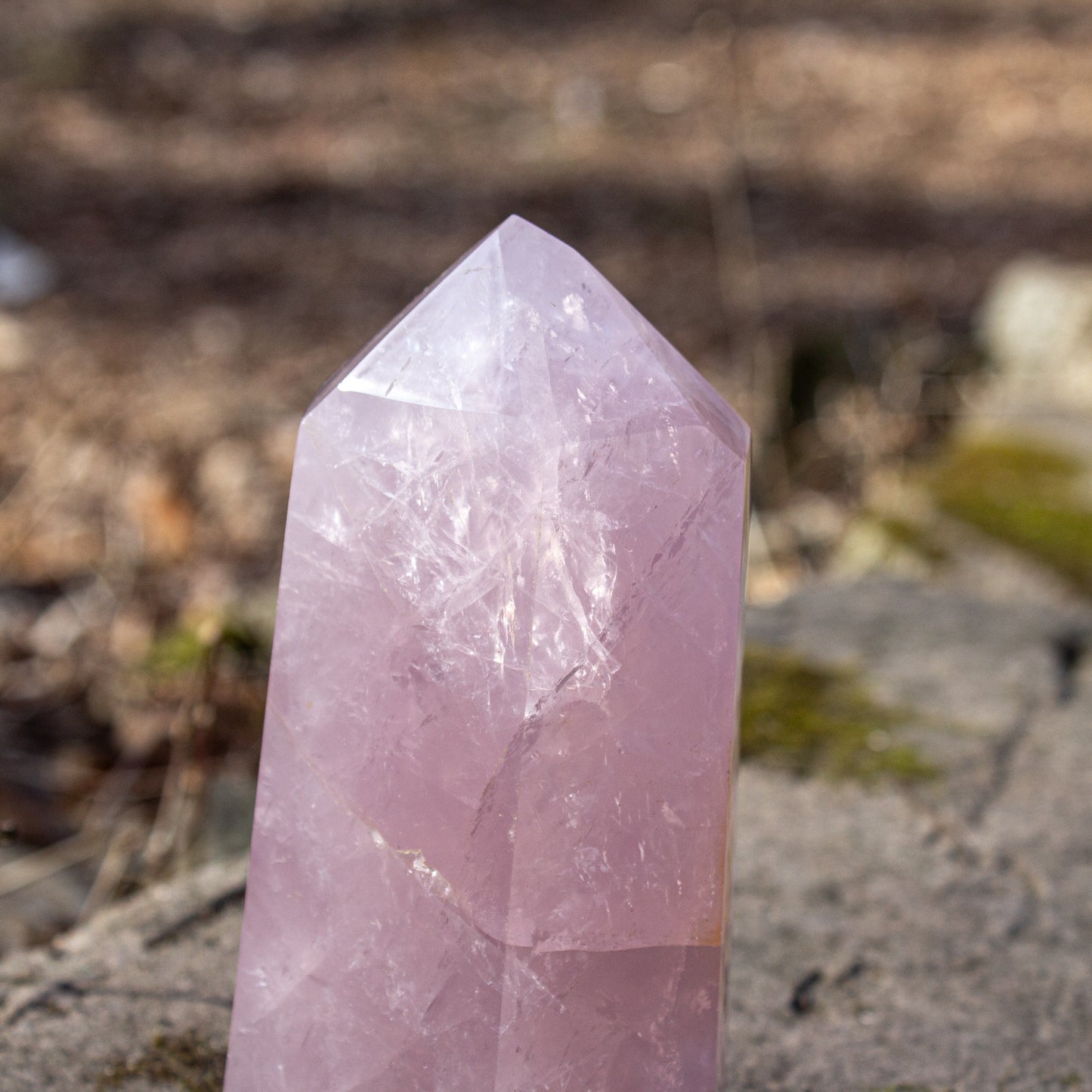 Rose Quartz Tower - Large Piece