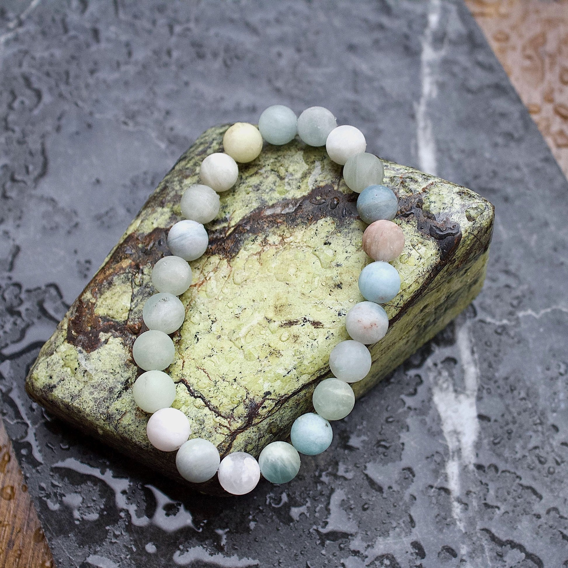 aquamarine stretch elastic bracelet