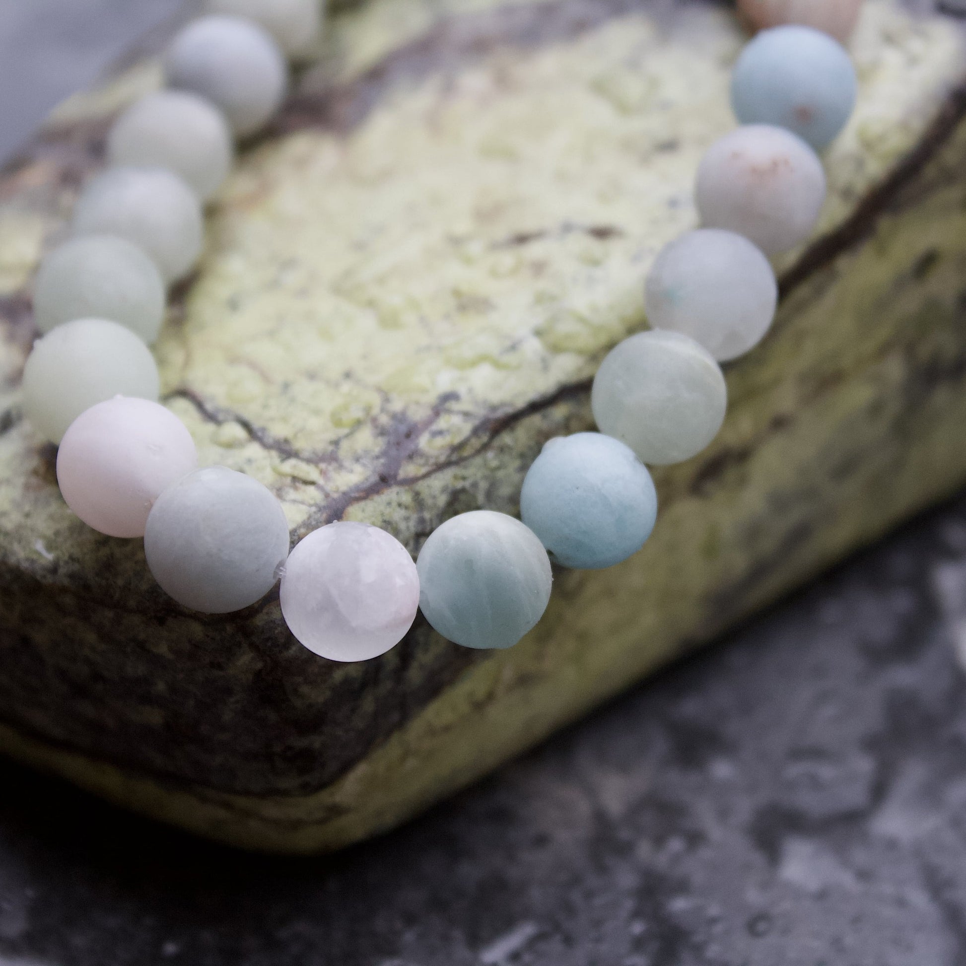 aquamarine stretch elastic bracelet