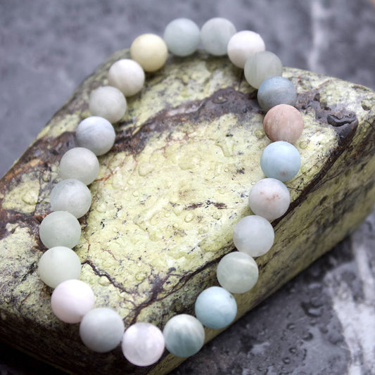 aquamarine stretch elastic bracelet