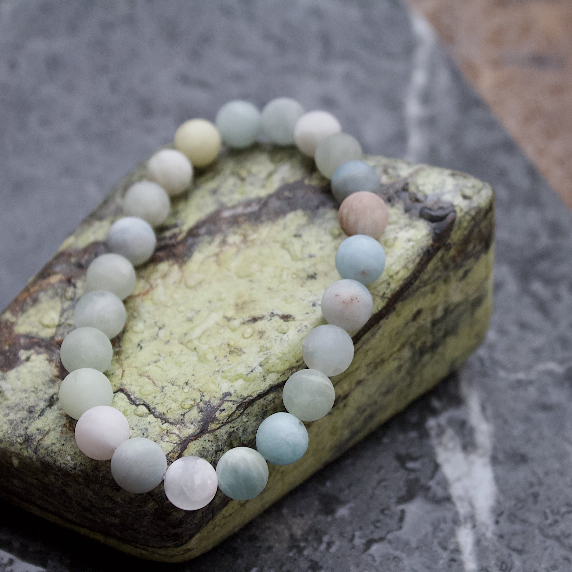 aquamarine stretch elastic bracelet