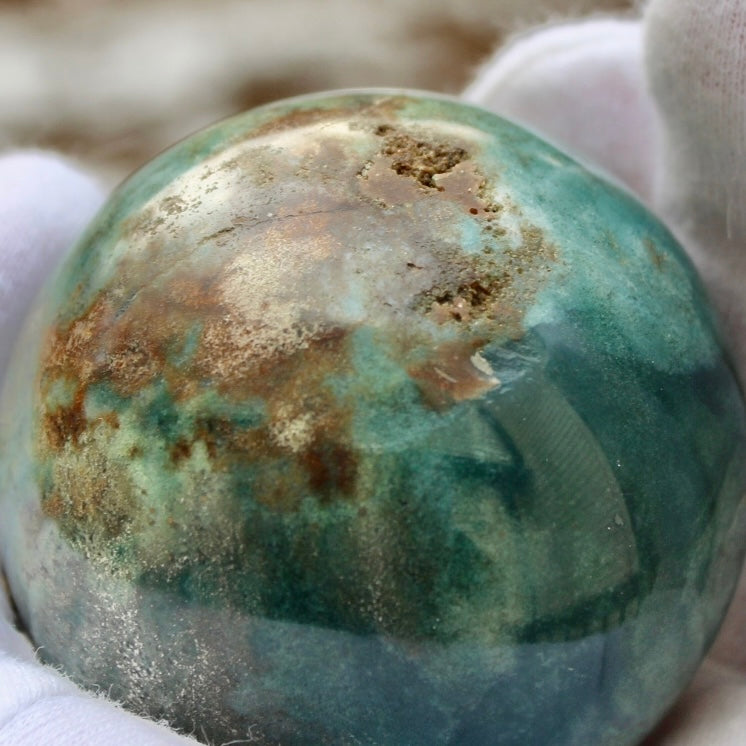 rocky island jasper sphere