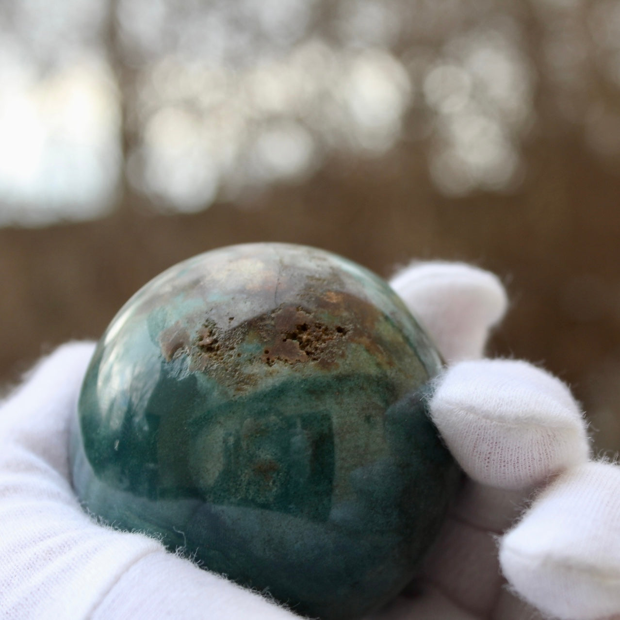 blue rocky world jasper sphere