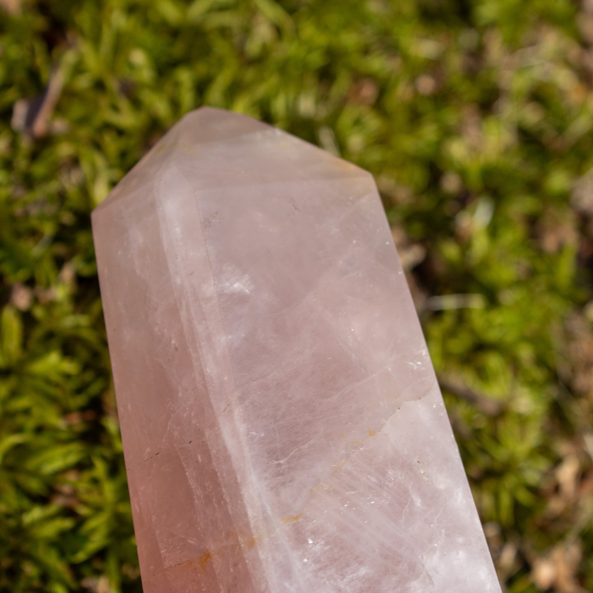 rose quartz tower polished crystal