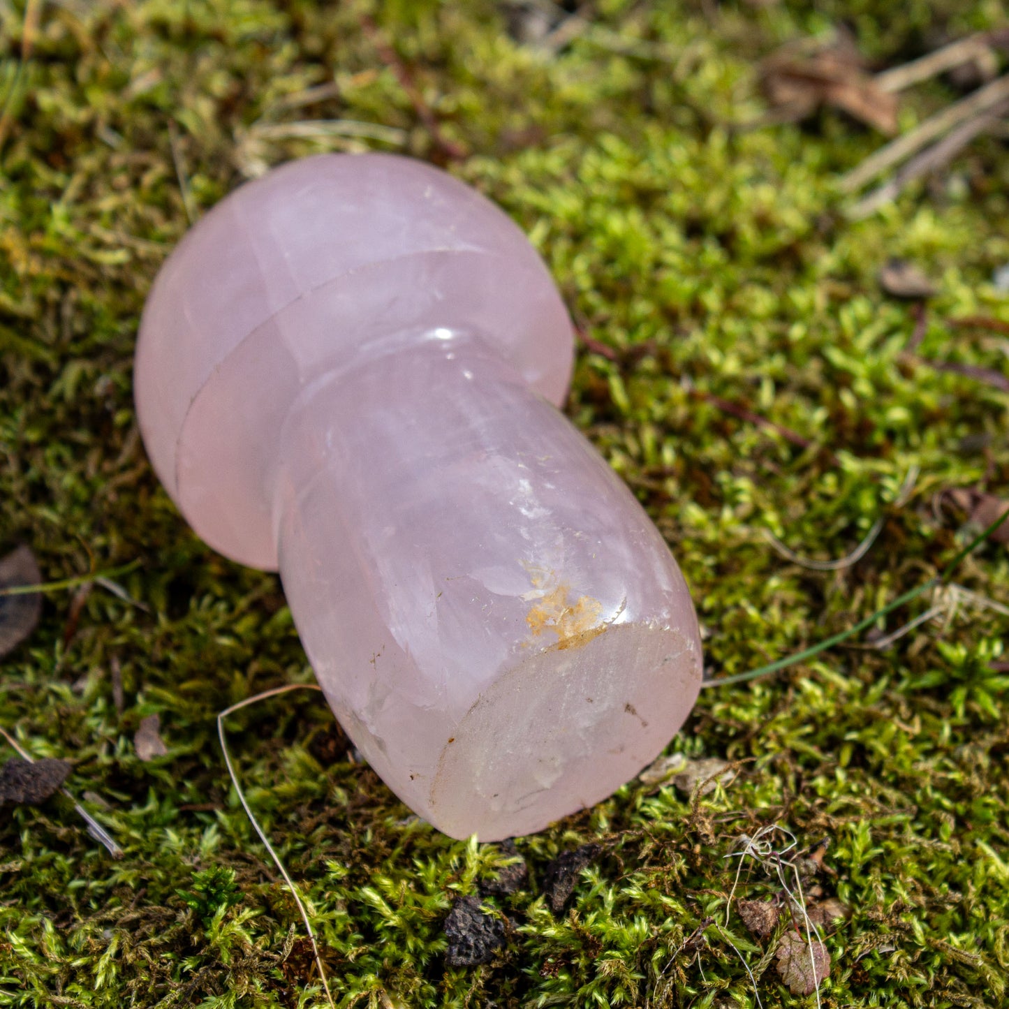 Rose Quartz Mushroom - Polished Carving