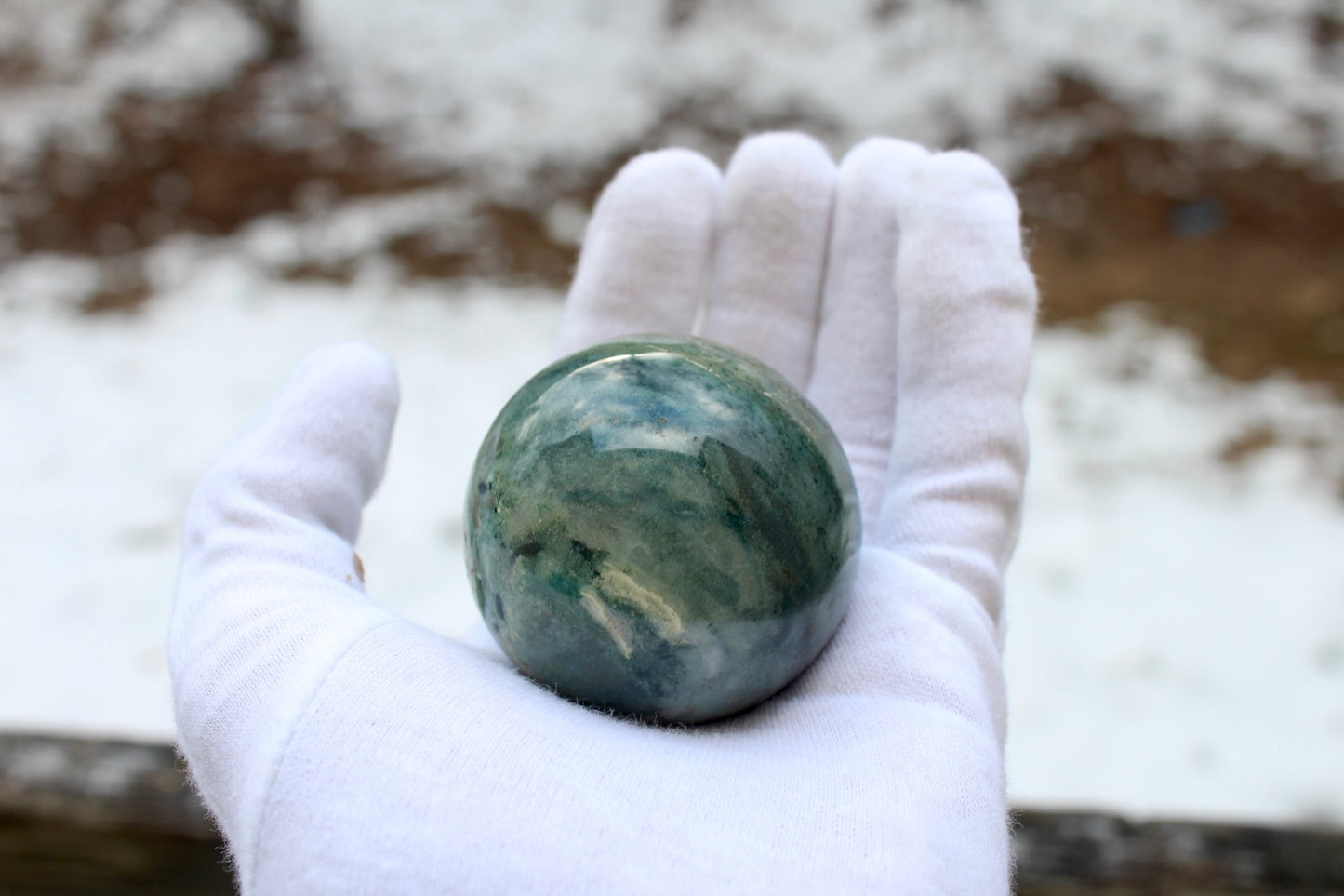 hand size jasper sphere