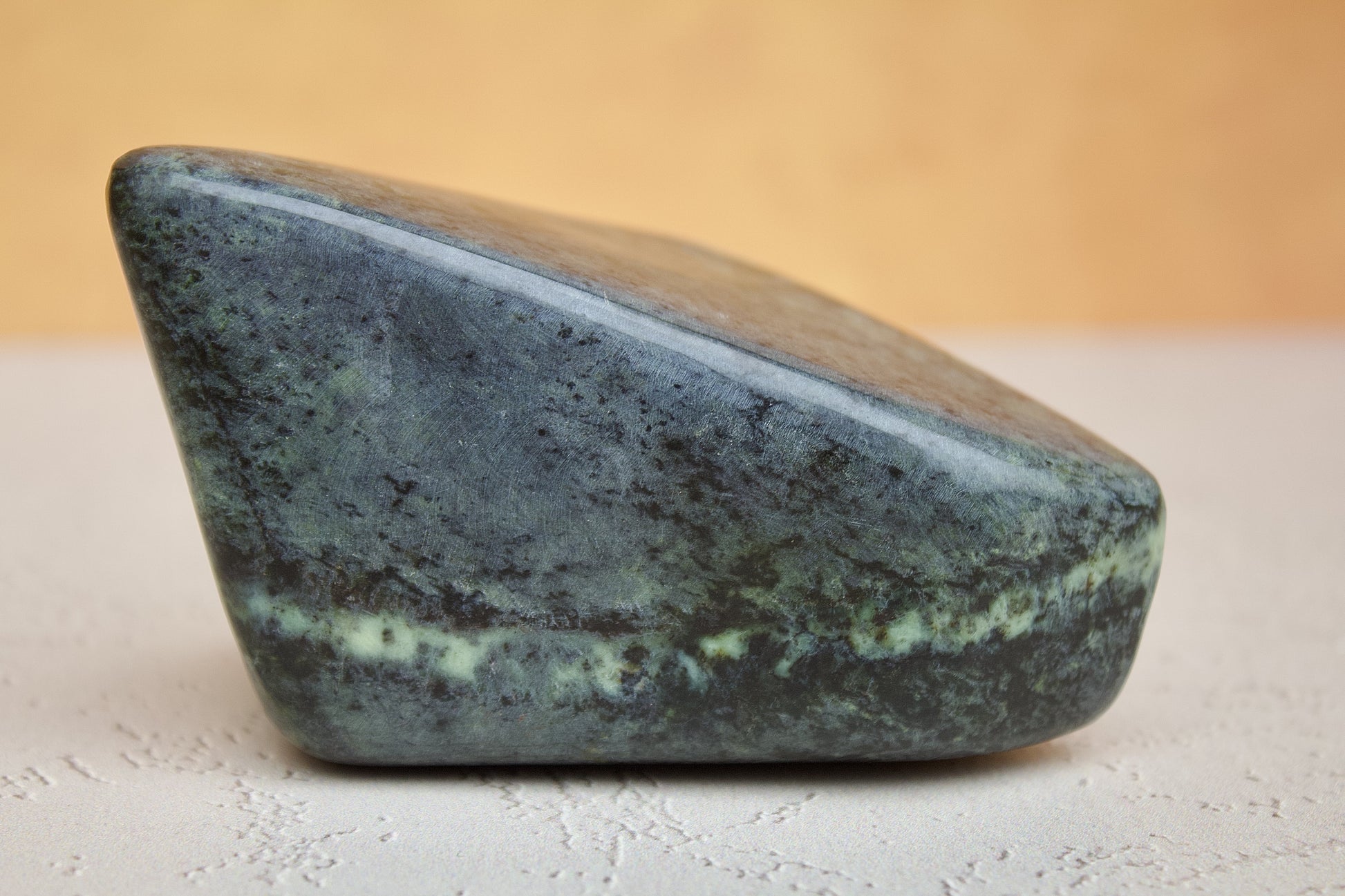 dark green leopard stone