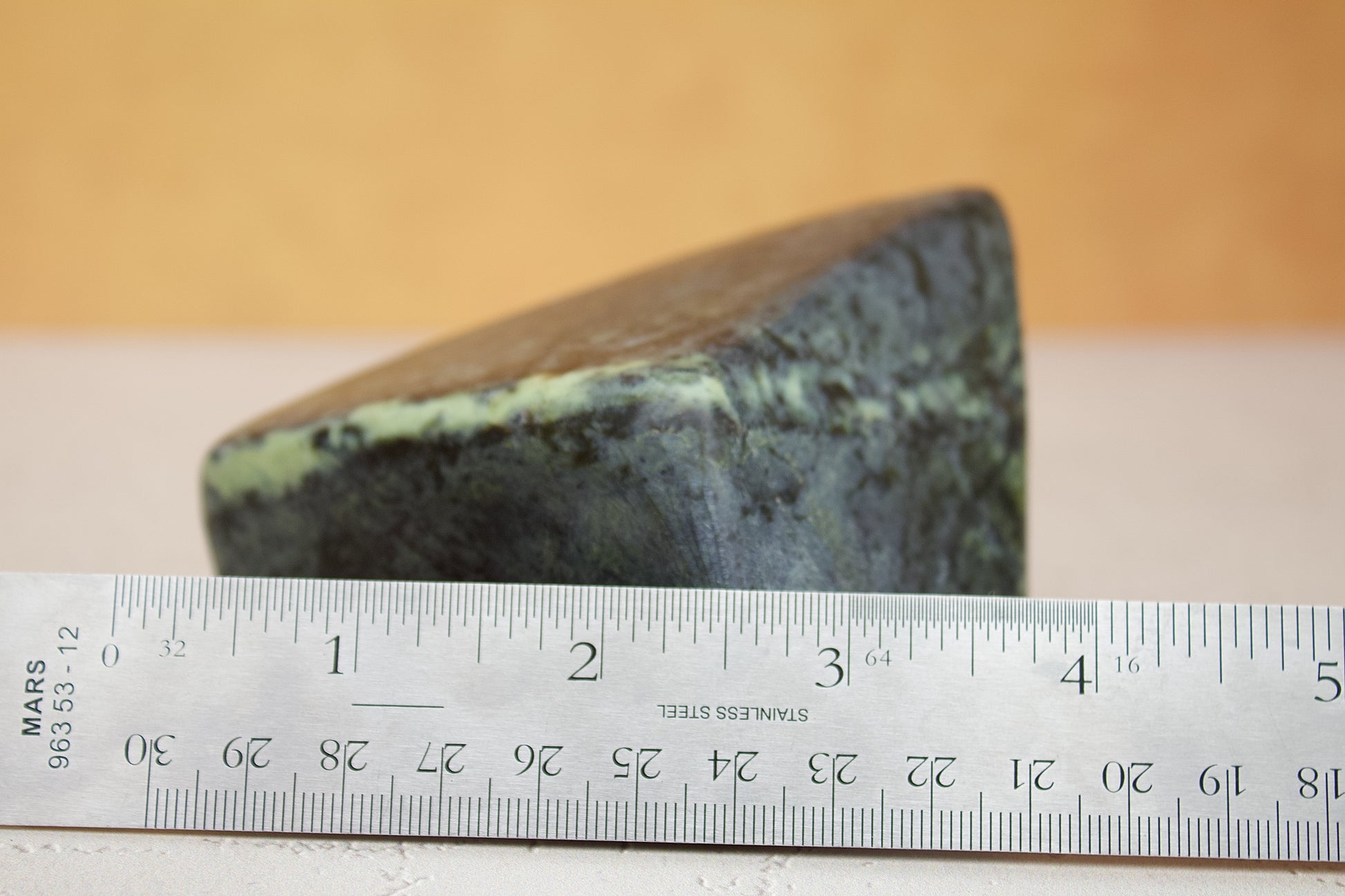ruler size reference leopard stone