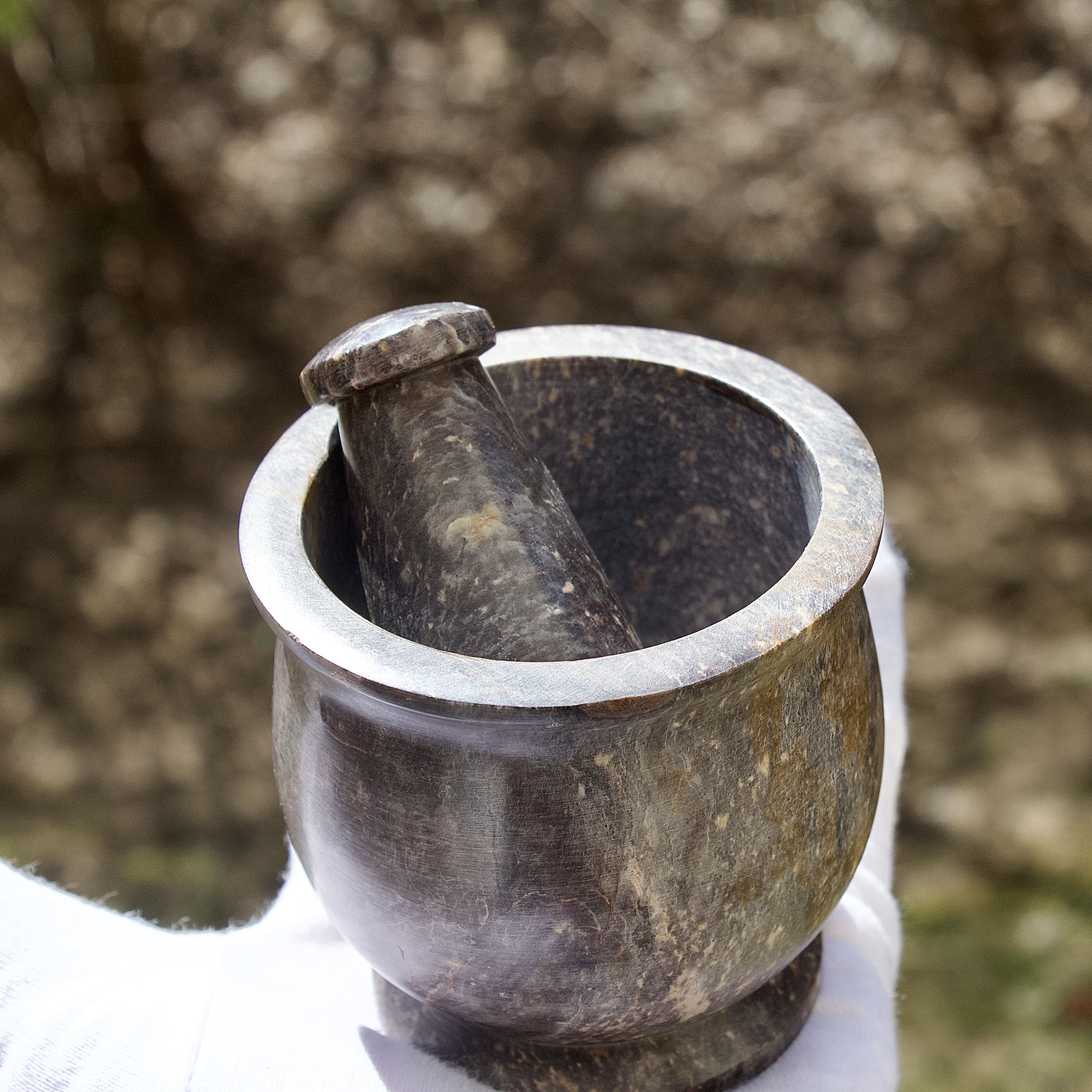 Soapstone Mortar And Pestle – Ancient Share, LLC